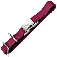 Produktbild von Hunter Halsband Softie Alu-Strong aus Kunstleder in Rot/Rosa Größe L (40-55cm) wasserabweisend - 1 Stk.