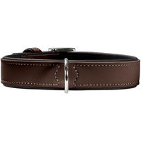 Produktbild von Hunter Halsband Softie aus Kunstleder für Hunde in Braun oder Schwarz