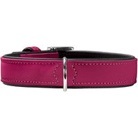 Produktbild von Hunter Halsband Softie aus Kunstleder Himbeer-Schwarz 50 cm
