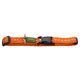 Produktbild von Hunter Halsband Tripoli Vario Basic für Welpen aus Nylon in Orange reflektierend und wasserabweisend