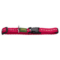 Produktbild von Hunter Halsband Tripoli Vario Basic himbeer rot reflektierend wasserabweisend Nylon Größe M