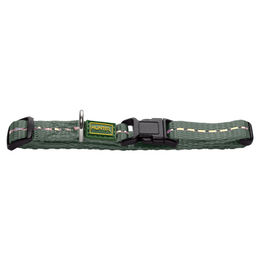 Produktbild von Hunter Halsband Tripoli Vario Basic XS für Welpen in Olivgrün reflektierend aus Nylon