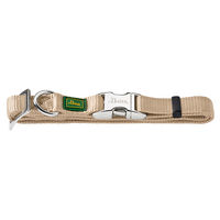 Produktbild von Hunter Halsband Vario-Basic ALU-Strong Nylon beige Größe L Breite 2,0 cm