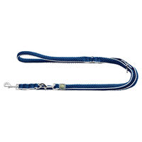 Produktbild von Hunter Hilo Verstellbare Hundeführleine aus Nylon in Blau 25 mm x 200 cm wasserabweisend - 2,5 cm