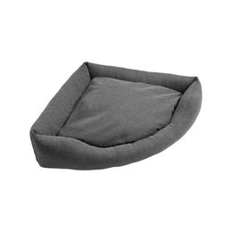 Produktbild von Hunter Hunde-Ecksofa Livingston Hundebett Grau Größe S 55x55cm