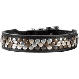 Hunter Hunde Halsband Arizona Up Leder Schwarz S-M – Bild 1 von 3