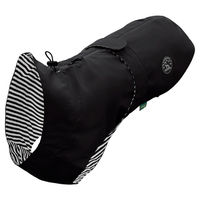 Produktbild von Hunter Hunde-Regenmantel Milford schwarz wasserdicht aus Polyester mit 65 cm Rückenlänge