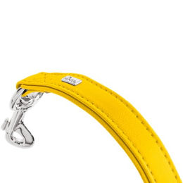 HUNTER Hundeführleine Amalfi Gelb aus veganem Kunstleder 100 cm - 100 cm – Bild 1 von 3