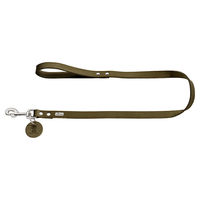 Produktbild von Hunter Hundeführleine aus Leder in Olivgrün 100 cm - 100 cm
