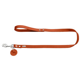Hunter Hundeführleine aus Leder orange 16 mm x 100 cm - 1 m – Bild 1 von 4