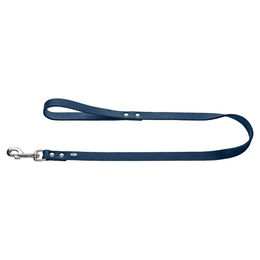 Hunter Hundeführleine Grenada aus Leder Dunkelblau 13/110 cm – Bild 1 von 3