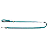 Produktbild von Hunter Hundeführleine Hilo türkis aus Polyester mit Handschlaufe 15/140 cm