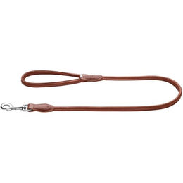 Hunter Hundeführleine Round & Soft Canadian Up aus Leder Braun 110 cm - 100 cm – Bild 1 von 3