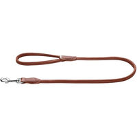 Produktbild von Hunter Hundeführleine Round & Soft Canadian Up aus Leder Braun 110 cm - 100 cm