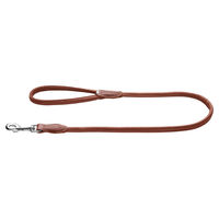 Produktbild von Hunter Hundeführleine Round & Soft Canadian Up aus Leder Cognac Braun 110 cm XS