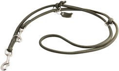 Hunter Hundeführleine Round & Soft München Leder grün S-L – Bild 1 von 8