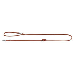 Produktbild von Hunter Hundeführleine Soho Round Mini aus Leder für Welpen und kleine Hunde Cognac 6 mm / 200 cm