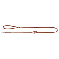 Produktbild von Hunter Hundeführleine Soho Round Mini aus Leder für Welpen und kleine Hunde Cognac 6 mm / 200 cm