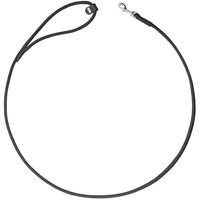 Produktbild von Hunter Hundeführleine Soho Round Mini aus Leder für Welpen und kleine Hunde Schwarz 140 cm