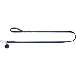 Hunter Hundeführleine Solid Education aus Leder in Blau 11/200 - 2 m – Bild 1 von 3
