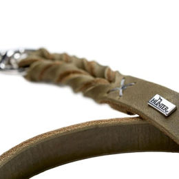 Hunter Hundeführleine Solid Education aus Leder in Grün 200 cm - 200 cm – Bild 1 von 2