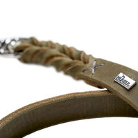 Produktbild von Hunter Hundeführleine Solid Education aus Leder in Grün 200 cm - 200 cm