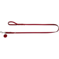 Produktbild von Hunter Hundeführleine Solid Education aus Leder in Rot, 1,5 m