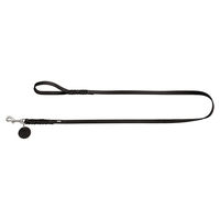 Produktbild von Hunter Hundeführleine Solid Education aus Leder schwarz 16 mm 200 cm - 2 m