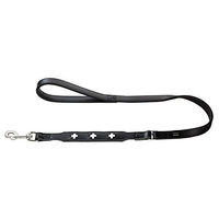 Produktbild von Hunter Hundeführleine Swiss aus Leder Schwarz M-L - 1,8 m