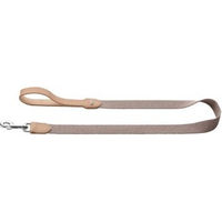 Produktbild von Hunter Hundeführleine Trino aus Rindsleder in Grau/Natur 30/120 cm