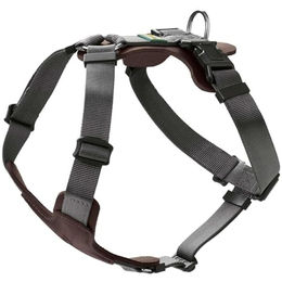 Hunter Hundegeschirr Aalborg Mixed aus Leder in Braun/Grau Größe XS – Bild 1 von 10