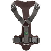 Produktbild von Hunter Hundegeschirr Aalborg Mixed aus Rindsleder und Nylon in Braun/Grau Größe M