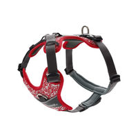 Produktbild von Hunter Hundegeschirr Divo Reflect Nylon Rot/Grau XS 34-47 cm wasserabweisend