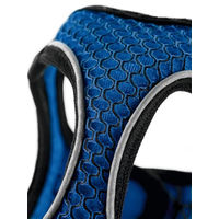 Produktbild von Hunter Hundegeschirr Hilo Comfort Blau XS-S für kleine Hunde aus Polyester mit reflektierenden Elementen