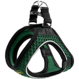 Hunter Hundegeschirr Hilo Comfort Dunkelgrün Größe M für kleine bis mittlere Hunde aus Polyester mit reflektierenden Elementen – Bild 1 von 4