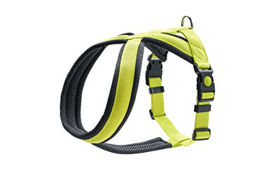HUNTER Hundegeschirr LONDON COMFORT Sicherheitsgeschirr aus atmungsaktivem 3D-Mesh in Limette Größe M-L – Bild 1 von 3