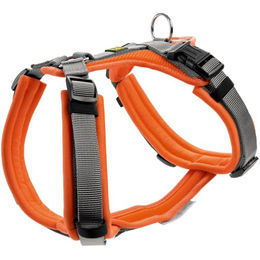 Hunter Hundegeschirr Maldon UP Y-Geschirr Orange Grau Größe XS-S – Bild 1 von 8