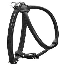 Hunter Hundegeschirr Round & Soft Canadian Up aus Leder Schwarz XS – Bild 1 von 13