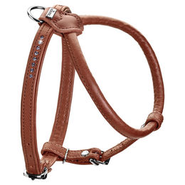 Hunter Hundegeschirr Round & Soft Canadian Up Leder Cognac XS – Bild 1 von 13