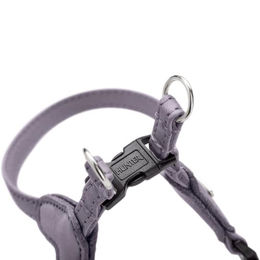 Hunter Hundegeschirr Soho Mini aus Leder für Welpen und kleine Hunde in Lila-Grau Größe XS – Bild 1 von 4