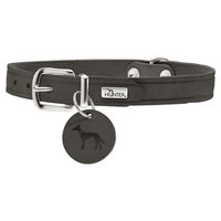 Produktbild von Hunter Hundehalsband Aalborg aus Leder in Grau Größe 60 cm