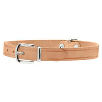 Produktbild von Hunter Hundehalsband Aalborg aus Leder in Natur 32 cm Breite 1,2 cm
