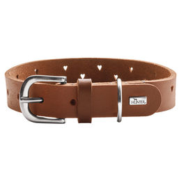 Hunter Hundehalsband Aalborg Soul aus Leder in Braun Größe S-M - 50 cm – Bild 1 von 7