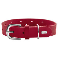 Produktbild von Hunter Hundehalsband Aalborg Soul aus Leder rot Größe XS