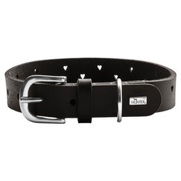 Hunter Hundehalsband Aalborg Soul aus Leder Schwarz 45 cm – Bild 1 von 5