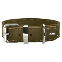Produktbild von Hunter Hundehalsband Aalborg Special aus Leder oliv Größe S 40 cm - 1 Stk.