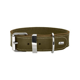 Hunter Hundehalsband Aalborg Special aus Leder olivgrün 70 cm L-XL – Bild 1 von 6
