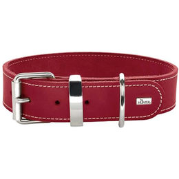 Hunter Hundehalsband Aalborg Special aus Leder rot Größe XL 75 cm – Bild 1 von 6