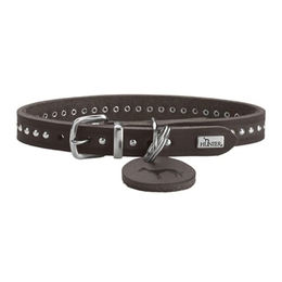 Hunter Hundehalsband Aalborg Style aus Leder Braun 42 cm – Bild 1 von 5