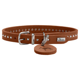 Hunter Hundehalsband Aalborg Style aus Leder in Braun Größe 32 – Bild 1 von 5